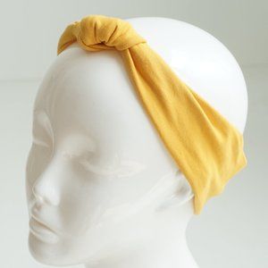 Mustard Yellow Knotted Headband